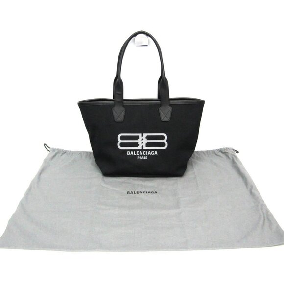 BALENCIAGA Black Leather Tote Bag - Picture 2 of 13